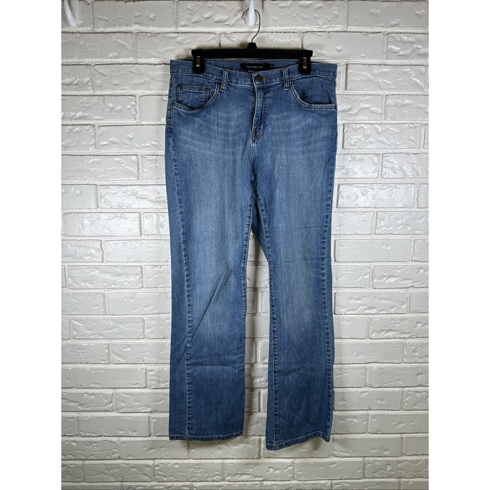 Calvin Klein Jeans Women's Size‎ 12 Bootcut Vintage Worn Light Wash
